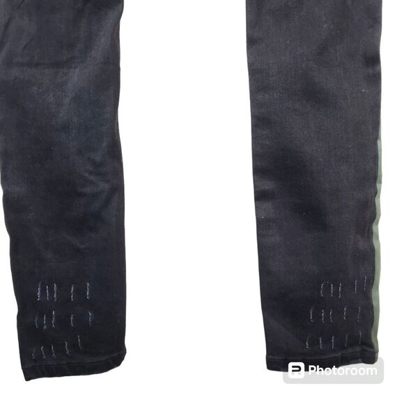 THRT Mens Distressed Side Striped Skinny Jeans 36x32 - Picture 5 of 8